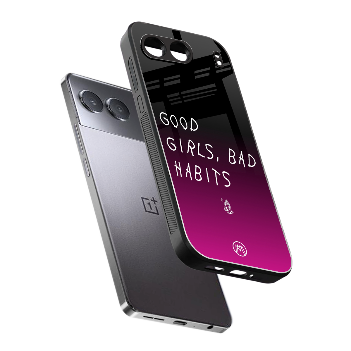 good girls bad habits back phone cover | glass case for oneplus nord 4