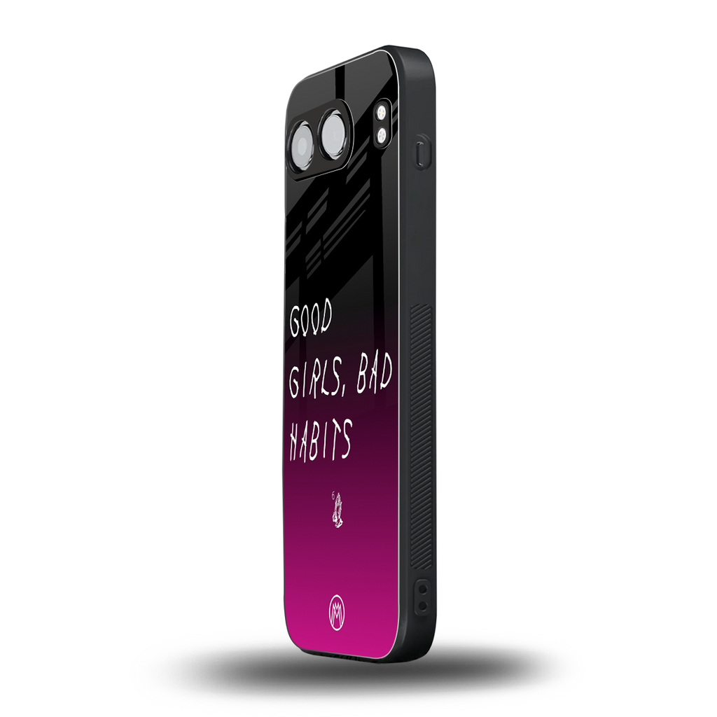 good girls bad habits back phone cover | glass case for oneplus nord 4