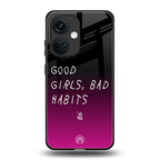 good girls bad habits back phone cover | glass case for oneplus nord ce 3