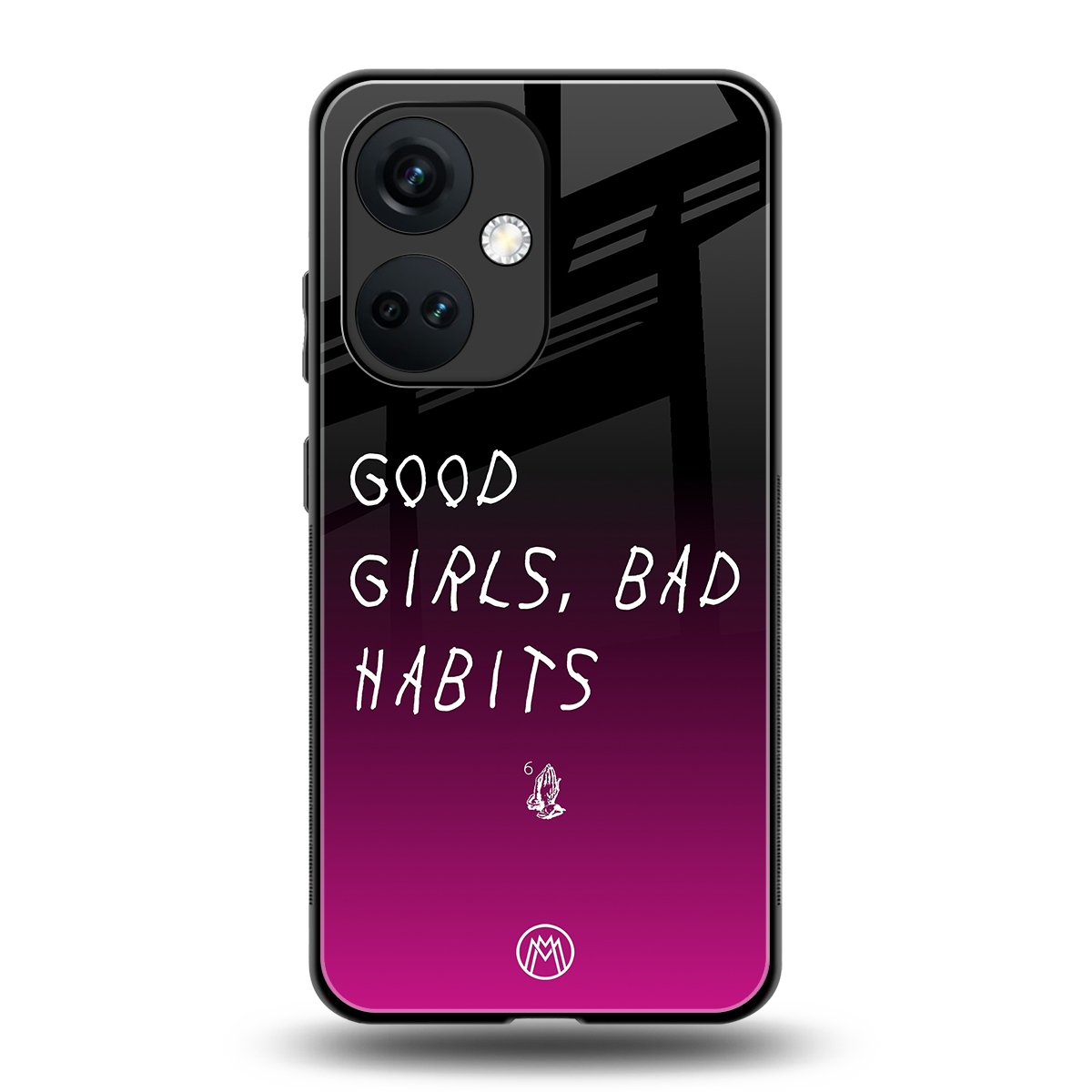 good girls bad habits back phone cover | glass case for oneplus nord ce 3
