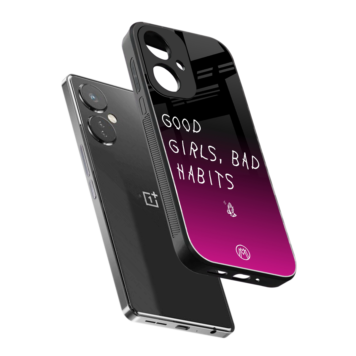 good girls bad habits back phone cover | glass case for oneplus nord ce 3
