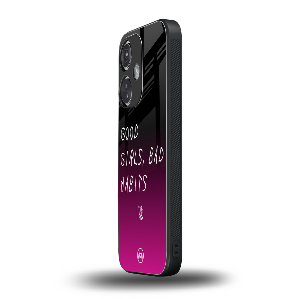 good girls bad habits back phone cover | glass case for oneplus nord ce 3