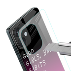 good girls bad habits back phone cover | glass case for oneplus nord ce 3