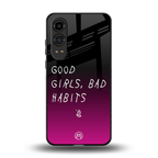 good girls bad habits back phone cover | glass case for oneplus nord ce 4 lite