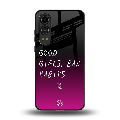 good girls bad habits back phone cover | glass case for oneplus nord ce 4 lite