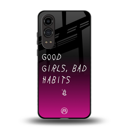 good girls bad habits back phone cover | glass case for oneplus nord ce 4 lite