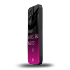 good girls bad habits back phone cover | glass case for oneplus nord ce 4 lite