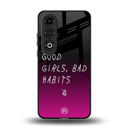 good girls bad habits back phone cover | glass case for oneplus nord ce 4