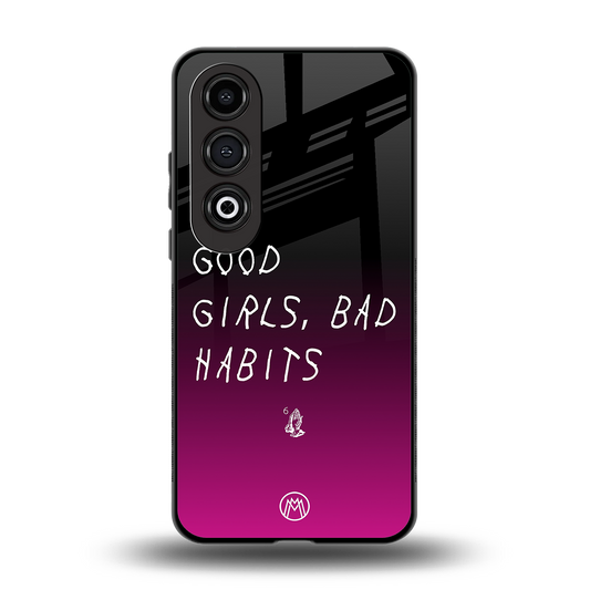 good girls bad habits back phone cover | glass case for oneplus nord ce 4