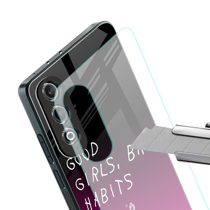 good girls bad habits back phone cover | glass case for oneplus nord ce 4