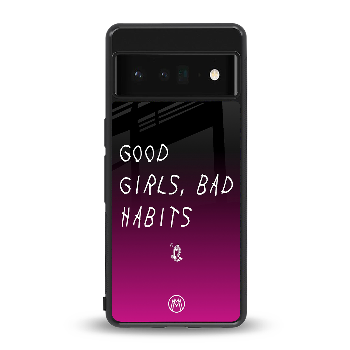 good girls bad habits back phone cover | glass case for google pixel 6 pro