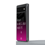 good girls bad habits back phone cover | glass case for google pixel 6