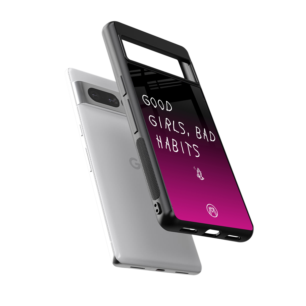 good girls bad habits back phone cover | glass case for google pixel 7 pro