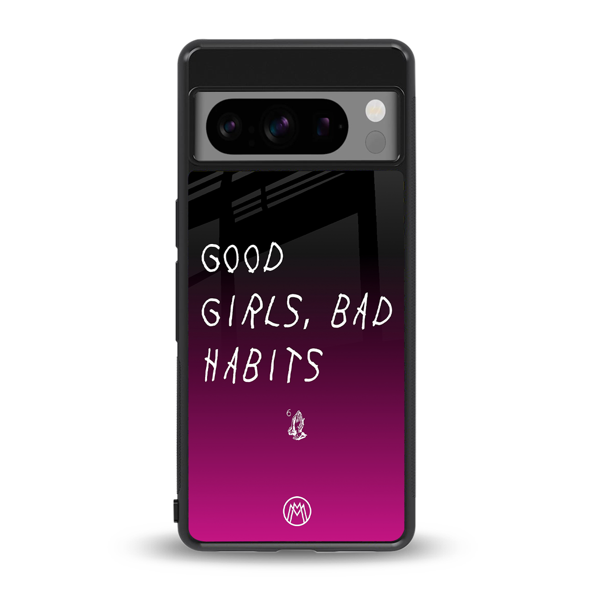 good girls bad habits back phone cover | glass case for google pixel 8 pro