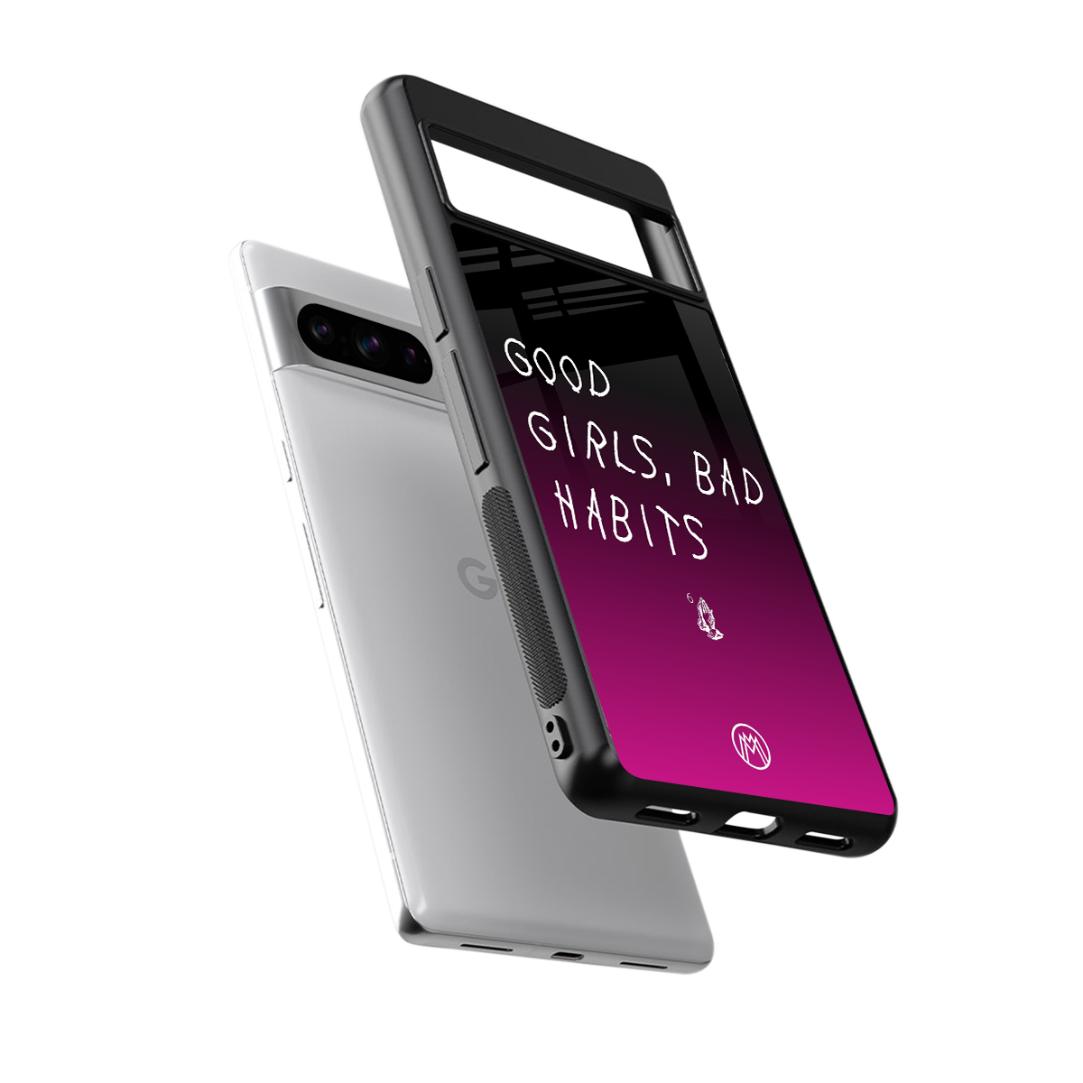 good girls bad habits back phone cover | glass case for google pixel 8 pro