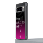 good girls bad habits back phone cover | glass case for google pixel 8 pro