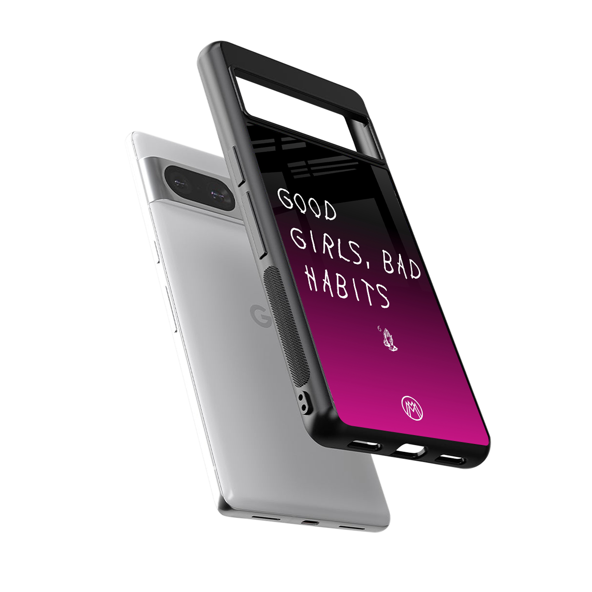 good girls bad habits back phone cover | glass case for Google Pixel 8