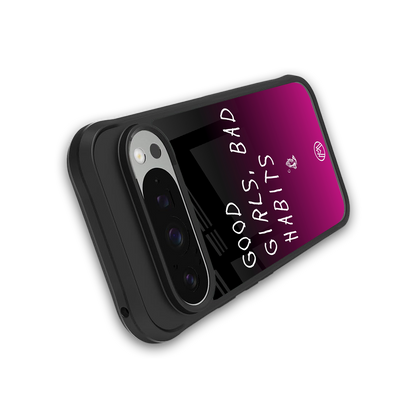 good girls bad habits back phone cover | glass case for google pixel 9 pro xl