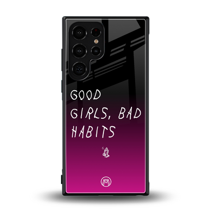 good girls bad habits back phone cover | glass case for samsung galaxy s23 ultra