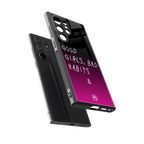 good girls bad habits back phone cover | glass case for samsung galaxy s23 ultra