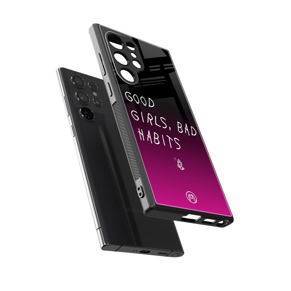 good girls bad habits back phone cover | glass case for samsung galaxy s23 ultra