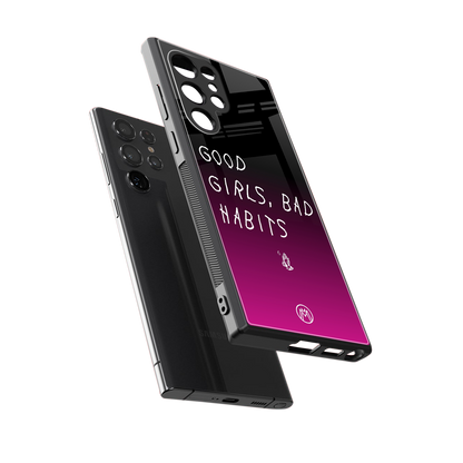 good girls bad habits back phone cover | glass case for samsung galaxy s23 ultra