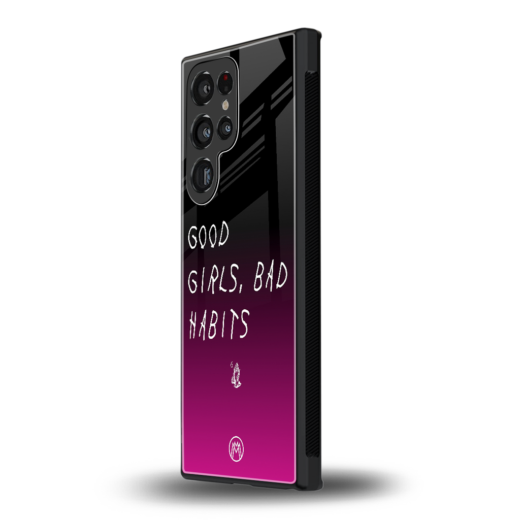 good girls bad habits back phone cover | glass case for samsung galaxy s23 ultra