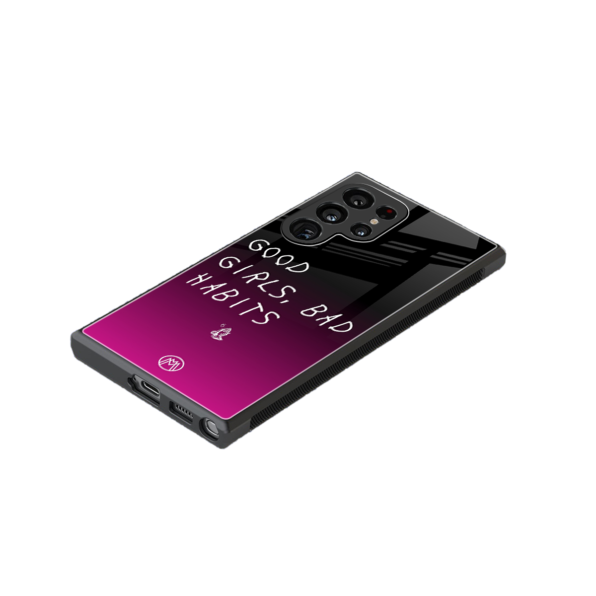 good girls bad habits back phone cover | glass case for samsung galaxy s23 ultra