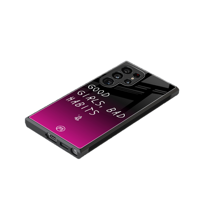 good girls bad habits back phone cover | glass case for samsung galaxy s23 ultra