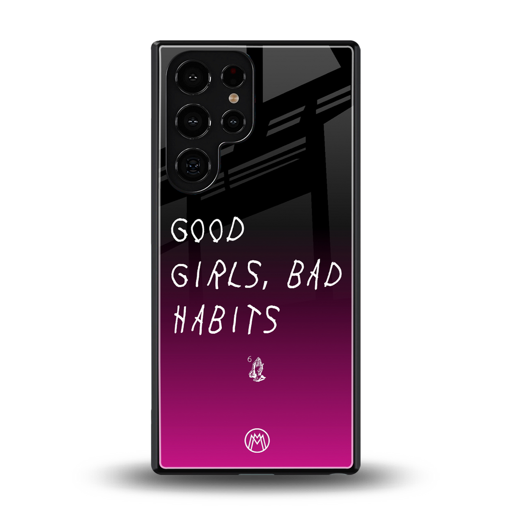 good girls bad habits back phone cover | glass case for samsung galaxy s25 ultra