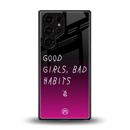 good girls bad habits back phone cover | glass case for samsung galaxy s25 ultra