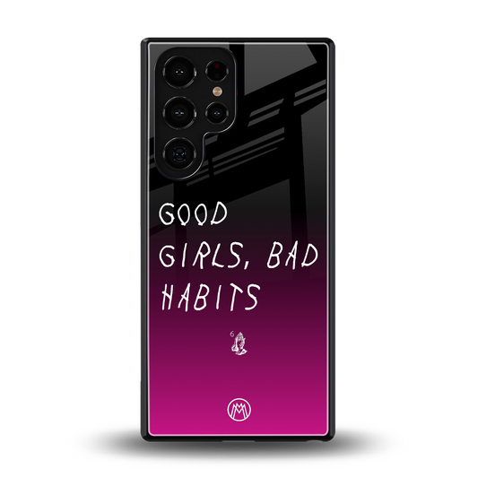 good girls bad habits back phone cover | glass case for samsung galaxy s25 ultra