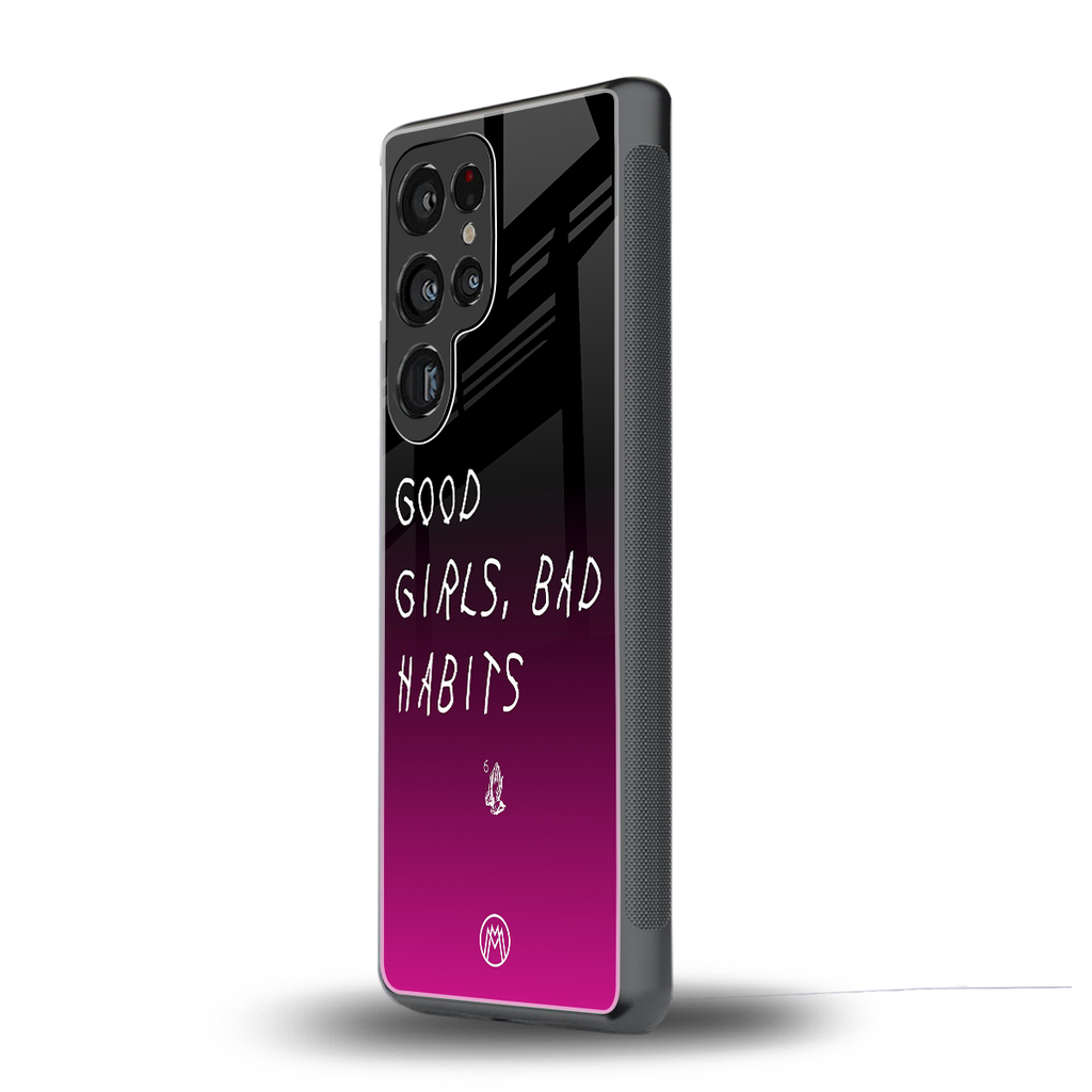good girls bad habits back phone cover | glass case for samsung galaxy s25 ultra