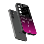 good girls bad habits back phone cover | glass case for samsung galaxy s24