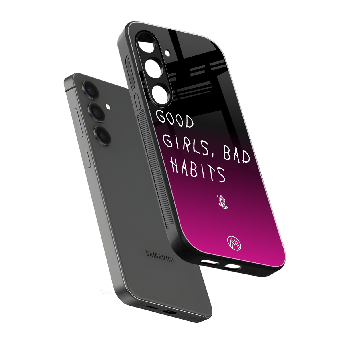 good girls bad habits back phone cover | glass case for samsung galaxy s24 plus