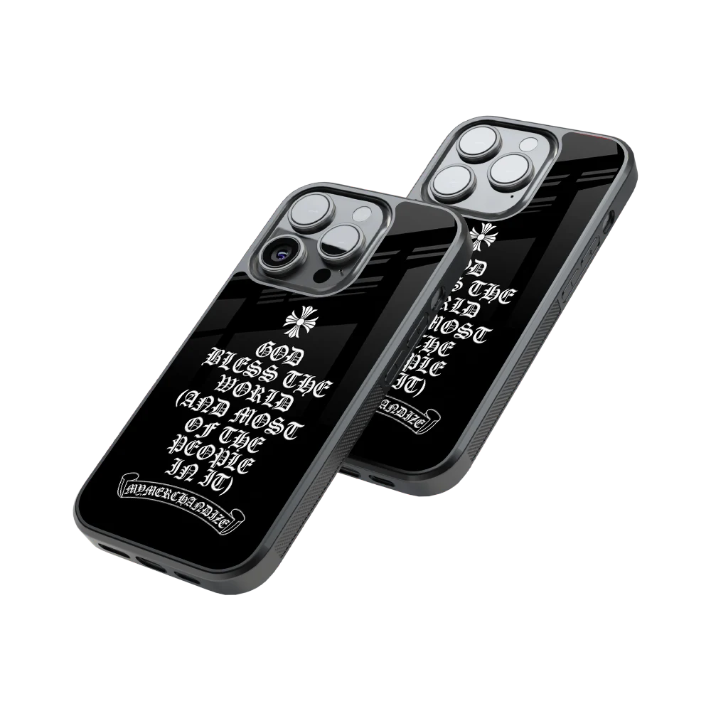 Protective Glass Back Phone Case Compatible with iPhone, Samsung, OnePlus, Pixel & More