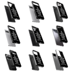 Durable Glass Back Mobile Case for iPhone, Samsung, OnePlus, Google Pixel, Redmi, Vivo, Oppo
