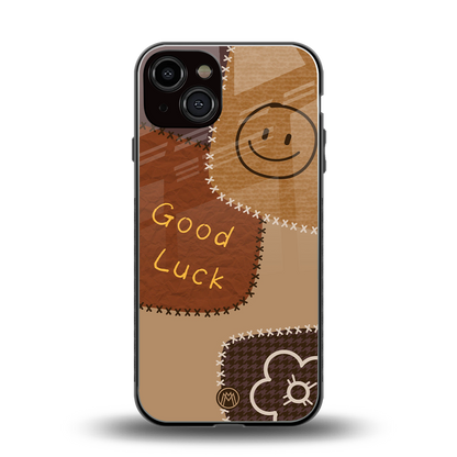 good luck back phone cover | glass case for iphone 13