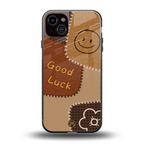 good luck back phone cover | glass case for iphone 15 plus