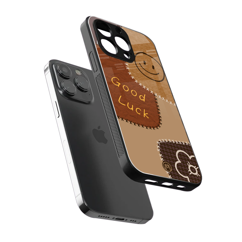 good luck back phone cover | glass case for iphone 14 pro max