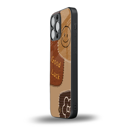 good luck back phone cover | glass case for iphone 14 pro max