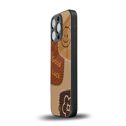 good luck back phone cover | glass case for iphone 15 pro