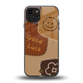 good luck back phone cover | glass case for iphone 15