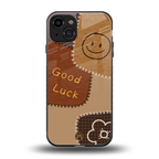 good luck back phone cover | glass case for iphone 15
