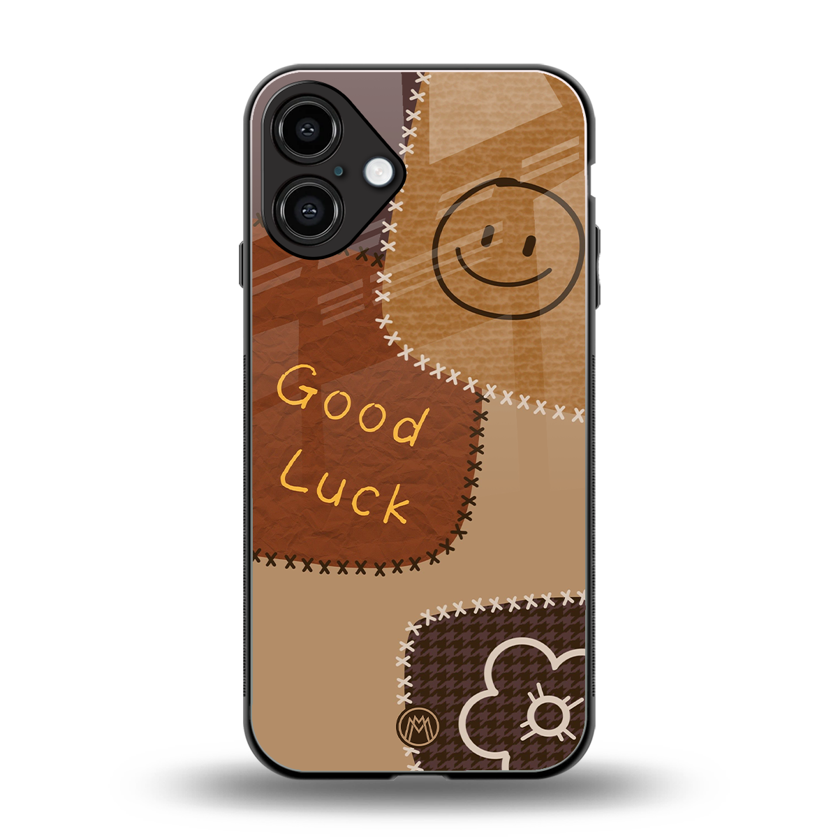 good luck back phone cover | glass case for iphone 16 plus