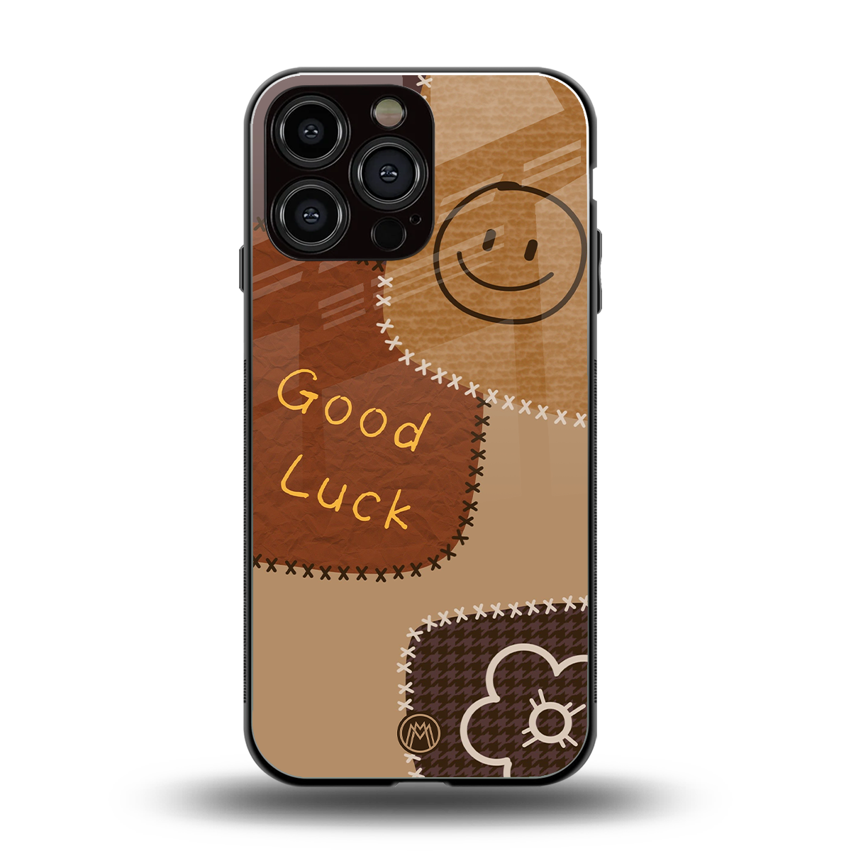 good luck back phone cover | glass case for iphone 16 pro max