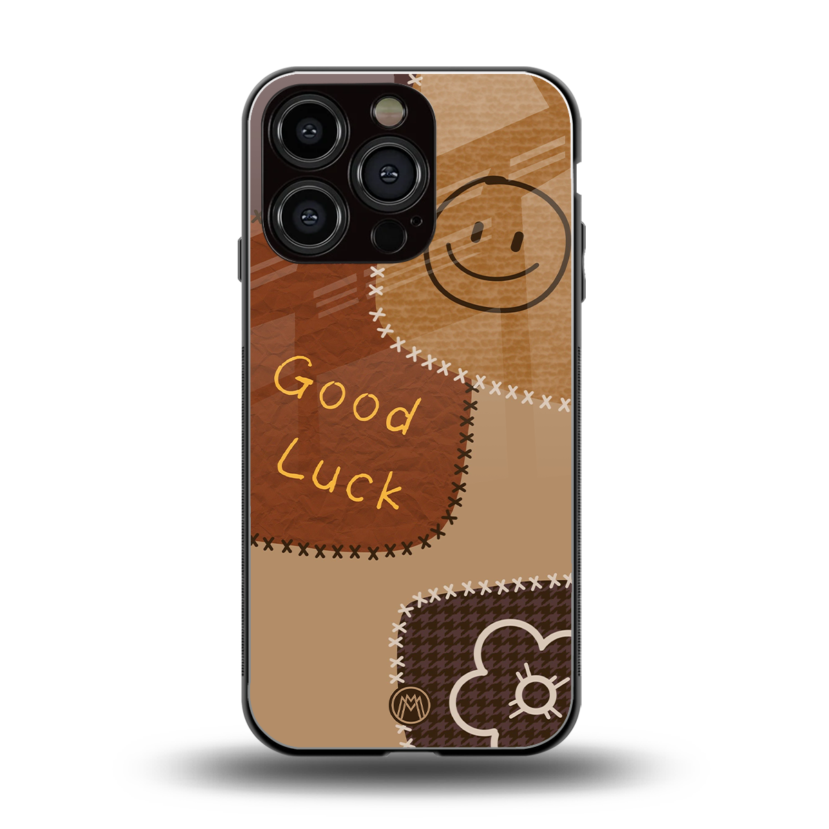 good luck back phone cover | glass case for iphone 16 pro