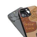 good luck back phone cover | glass case for iphone 14 pro max