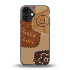 good luck back phone cover | glass case for iphone 16