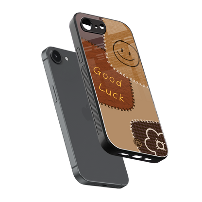 good luck back phone cover | glass case for iphone 16e
